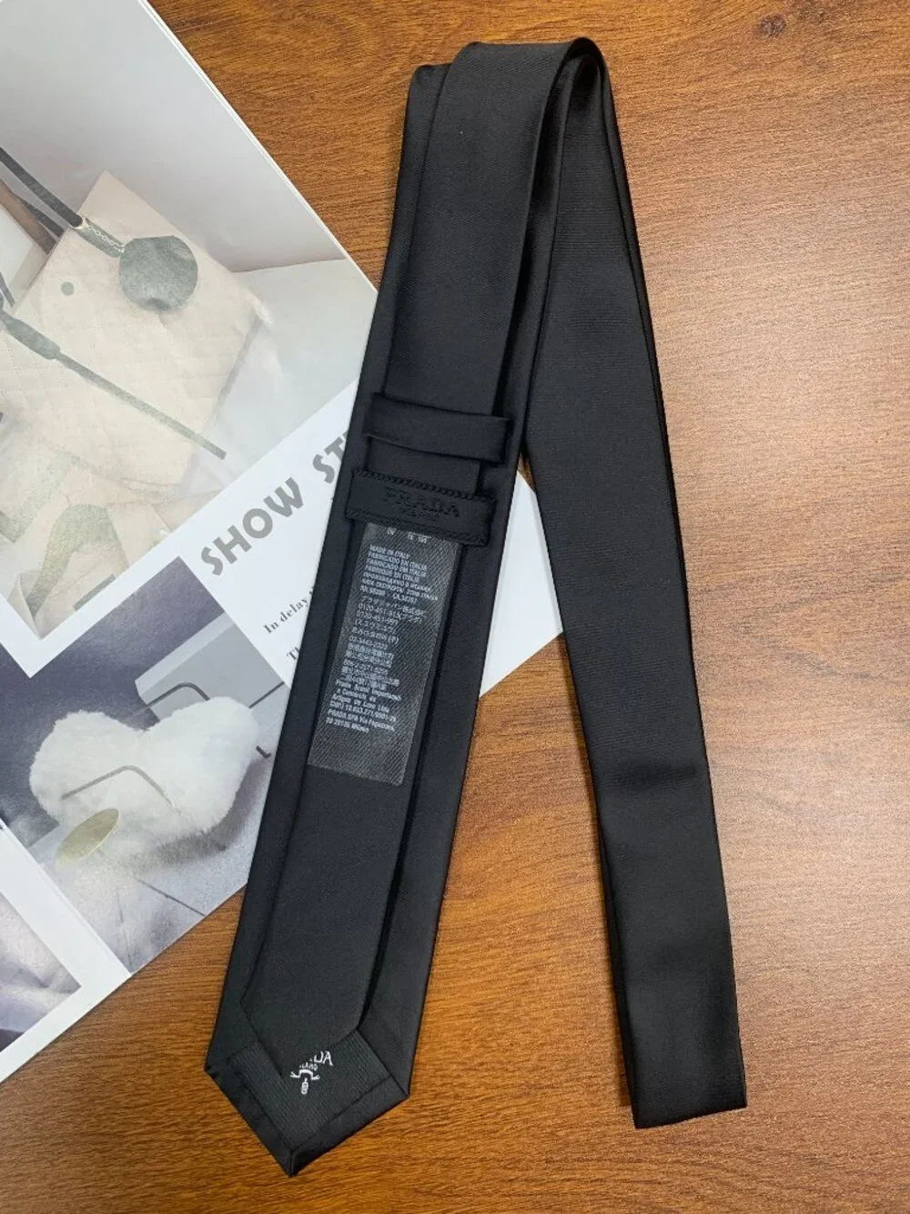 NWT Prada Unisex🖤Black Tie - Box Included😊